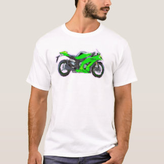 Ninja ZX 10R Hand Painted Art Brush Template T-Shirt