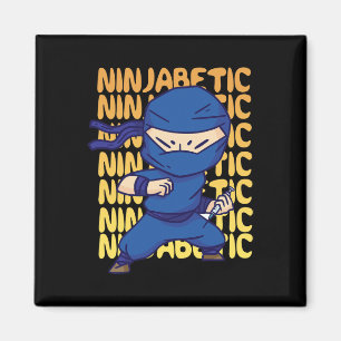 Ninjabetic Diabetic Ninja - Diabetes Awareness Fig Magnet