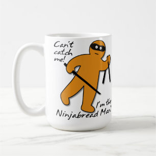 Ninjabread Ninja Gingerbread Man Funny Mug
