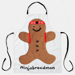Ninjabreadman biscuit (cookie) apron