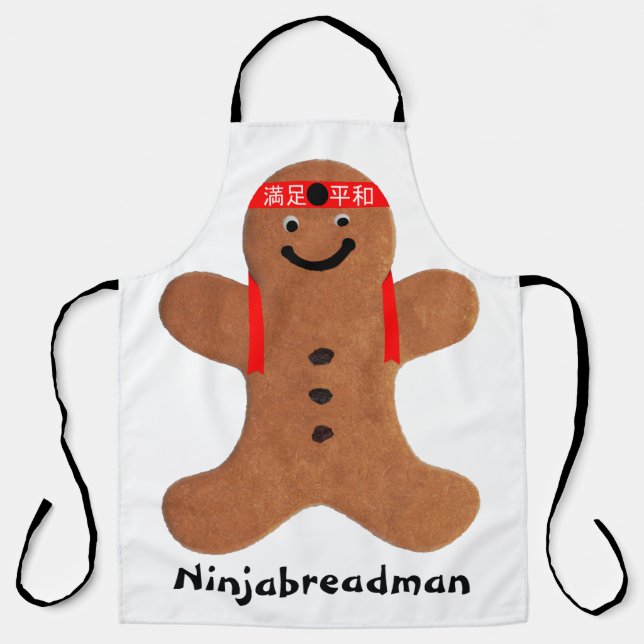 Ninjabreadman biscuit (cookie) apron (Front)