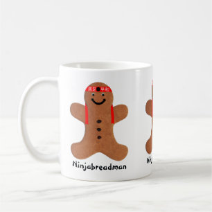 Ninjabreadman biscuit (cookie) coffee mug