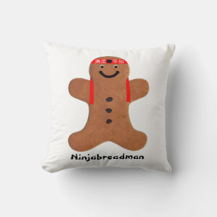 Ninjabreadman biscuit (cookie) cushion