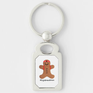 Ninjabreadman biscuit (cookie) key ring