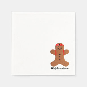Ninjabreadman biscuit (cookie) napkin