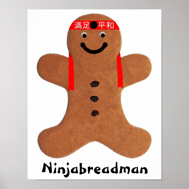 Ninjabreadman biscuit (cookie) poster (Front)