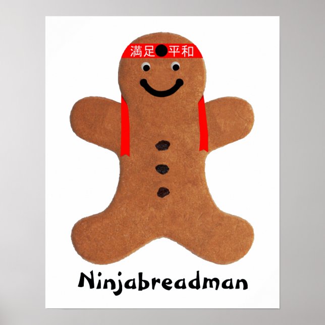 Ninjabreadman biscuit (cookie) poster (Front)