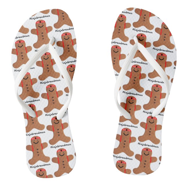 Ninjabreadman biscuit flip flops (Footbed)