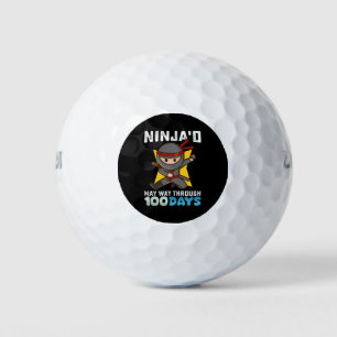 Ninja'd May Way Through 100 Days of School Golf Balls