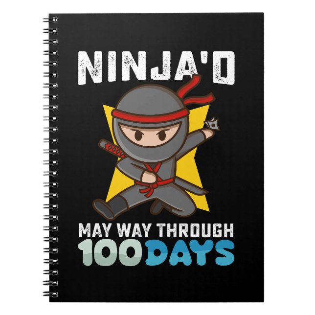 Ninja'd May Way Through 100 Days of School Notebook (Front)