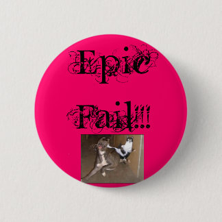 ninjakittycat, Epic Fail!!! 6 Cm Round Badge