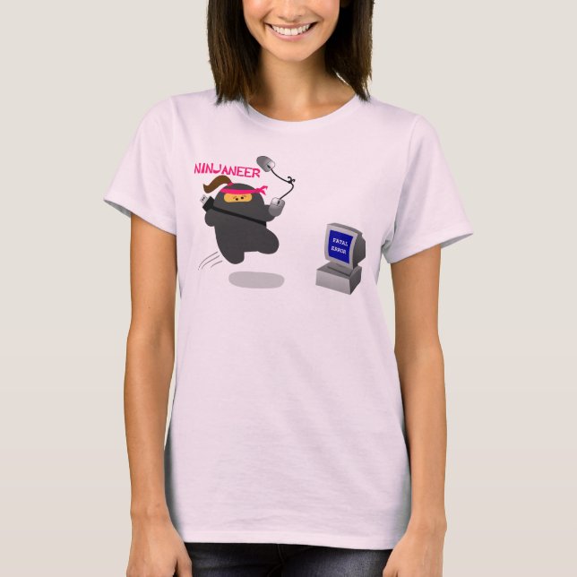 Ninjaneer vs. Fatal Error - Lady shirt (Front)