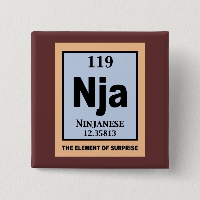 Ninjanese 15 Cm Square Badge (Front)