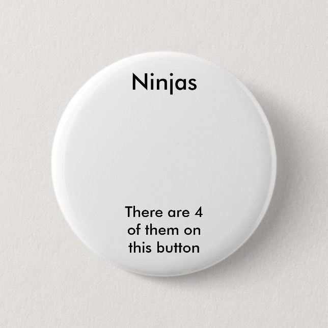 Ninjas 6 Cm Round Badge (Front)