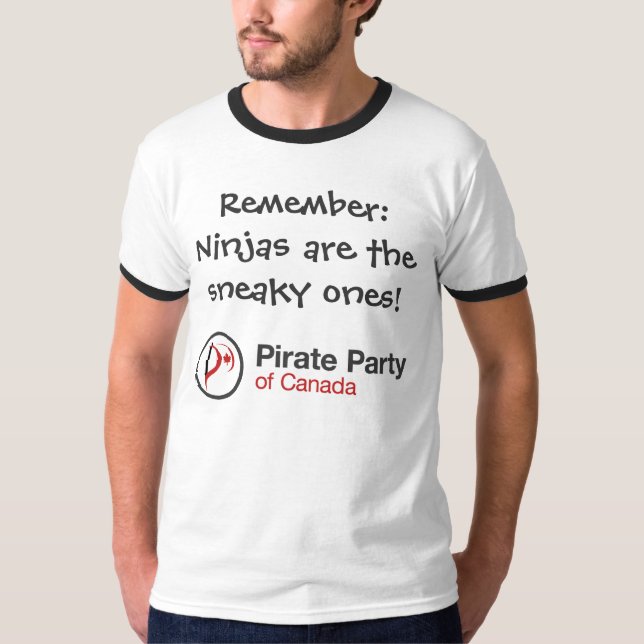 Ninjas Are The Sneaky Ones T-Shirt (Front)