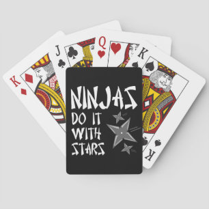 Ninjas Do It With Stars Playing Cards