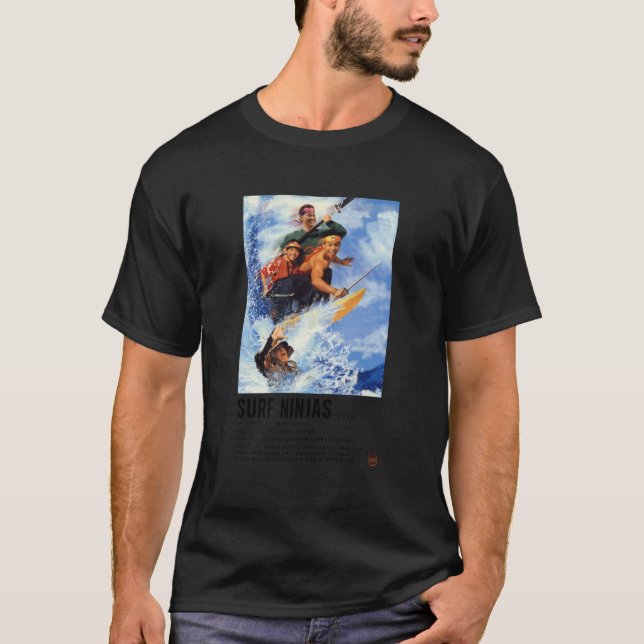 Ninjas Who Surf Poster  T-Shirt (Front)