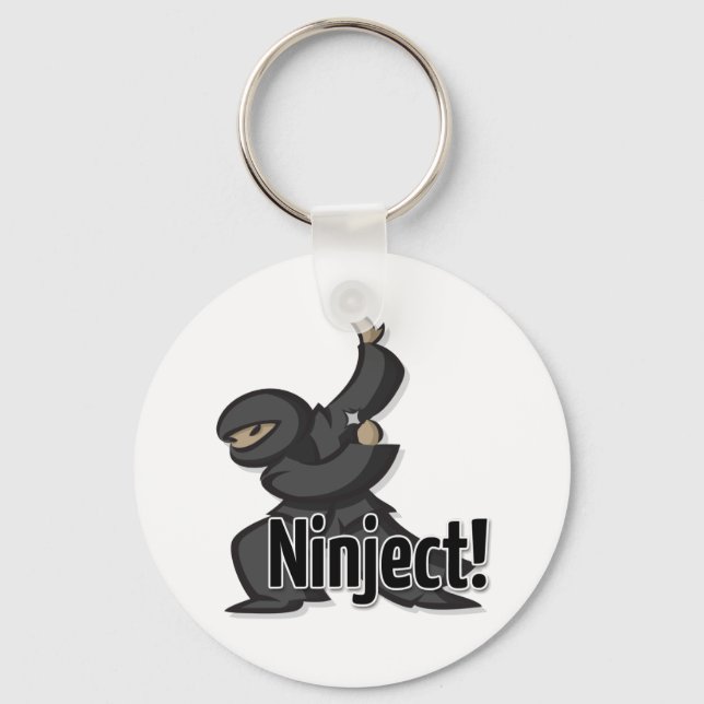 Ninject Shuriken Keychain (Front)