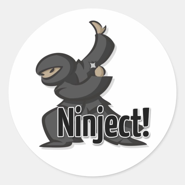 Ninject Shuriken Sticker (Front)