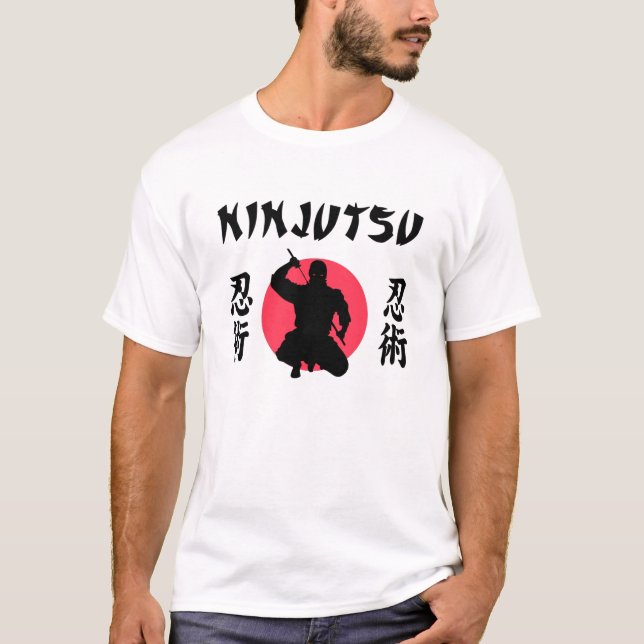 Ninjutsu Rising Sun  T-Shirt (Front)