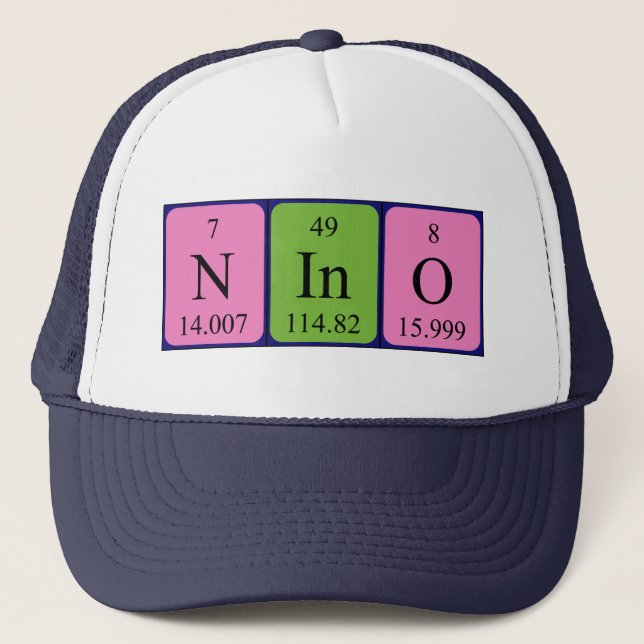 Nino periodic table name hat (Front)