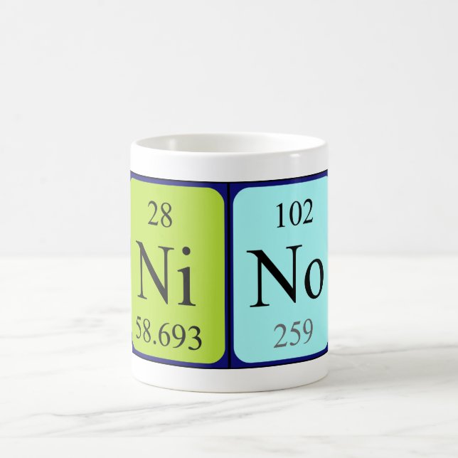 Nino periodic table name mug (Center)