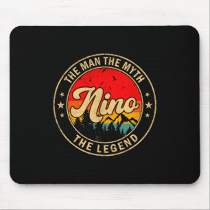 Nino The Man The Myth The Legend Vintage Retro For Mouse Mat
