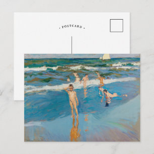 Niños en el Mar Joaquín Sorolla Postcard