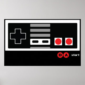 Nintendo Konami - Live by the Code NES Poster