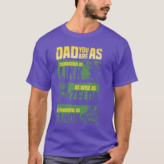 Nintendo Legend of Zelda Dad Relates to Game Small T-Shirt (Front)