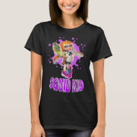 Nintendo Splatoon Squid Kid Pink Splat Graphic T S