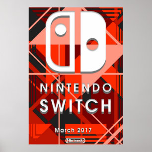 Nintendo Switch Abstract Poster