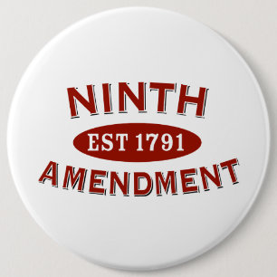 Ninth Amendment Est 1791 6 Cm Round Badge