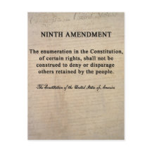 Ninth Amendment Postcards