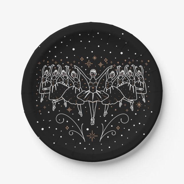 Ninth Day of Christmas 7" Paper Plates (Front)