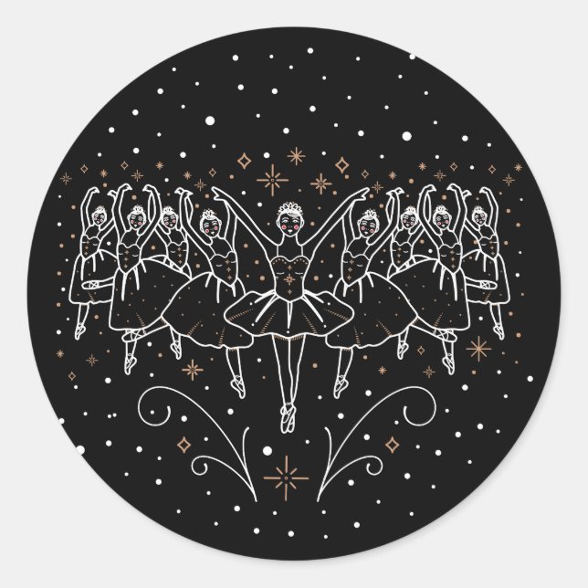 NINTH DAY OF CHRISTMAS / Christmas Stickers (Front)