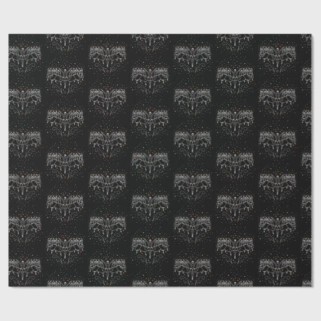 Ninth Day of Christmas Gift Wrapping Paper (Flat)