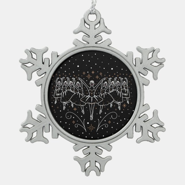 NINTH DAY OF CHRISTMAS / Snowflake Ornament (Front)