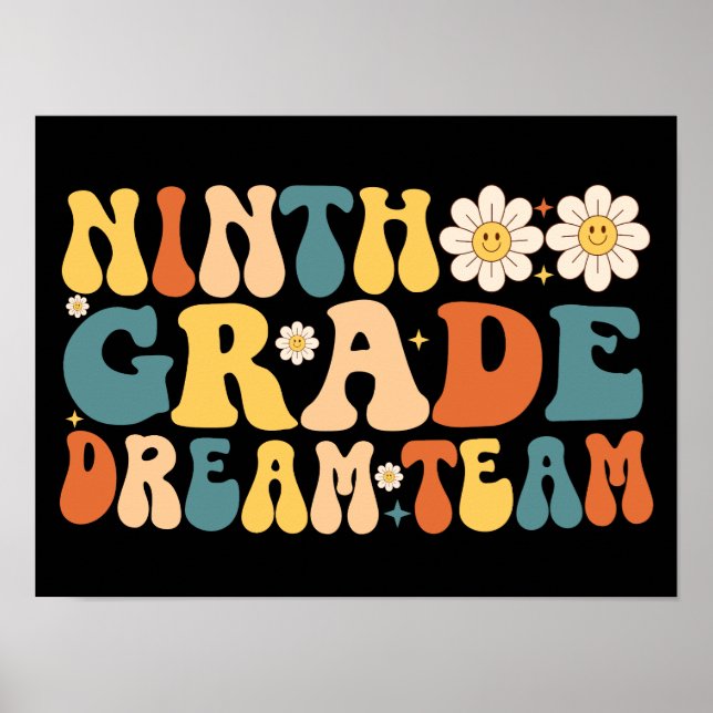 Ninth Grade Dream Team Teacher Poster (Front)