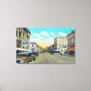 Ninth Street View of Willamette Street Canvas Print