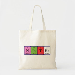 Ninthe periodic table name tote bag