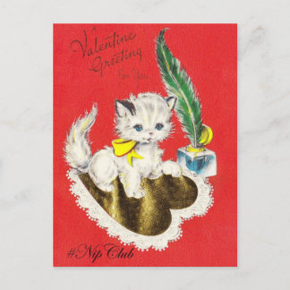 Nipclub Vintage Valentine's Dat postcard White Kit
