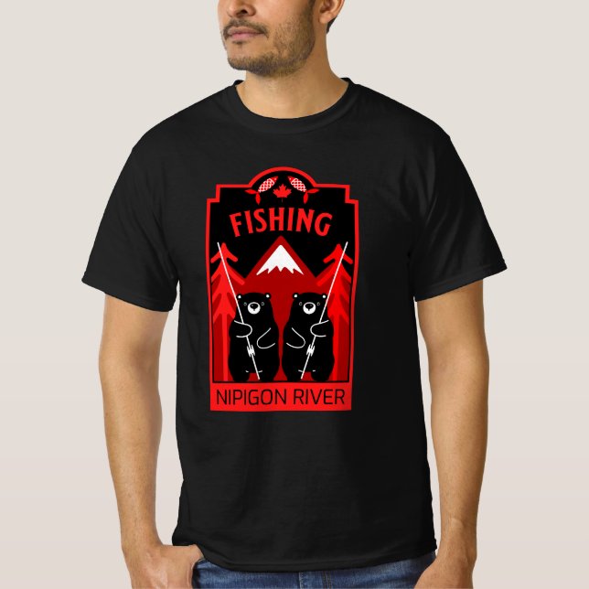 Nipigon River Fishing Canada T-Shirt (Front)