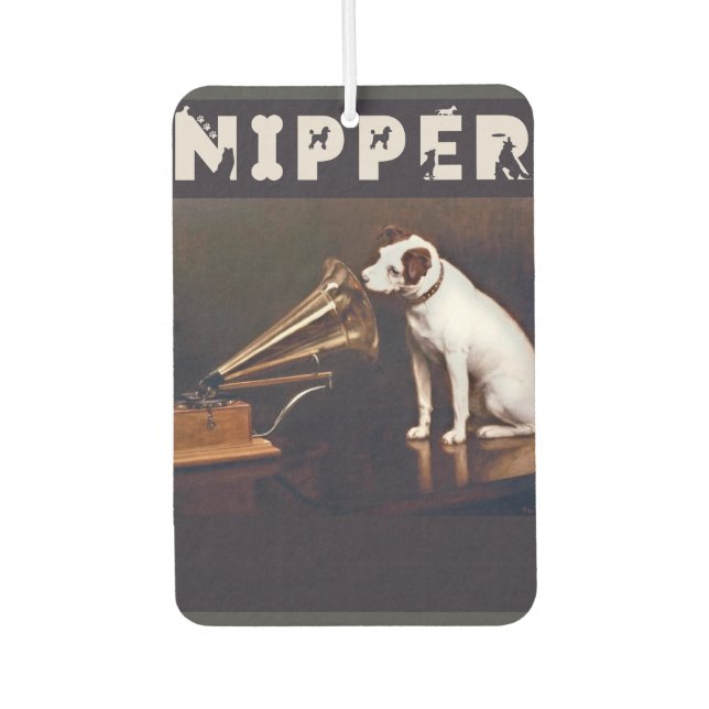 Nipper The Dog His Master's Voice  Car Air Freshener (Front)
