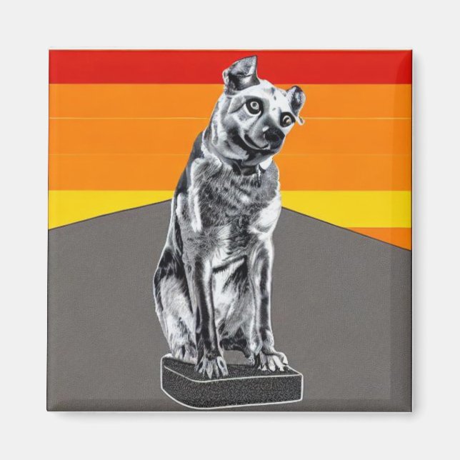 Nipper, The RCA Dog Volcanic Magnet (Front)