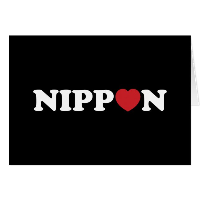 Nippon Love Heart Card (Front Horizontal)