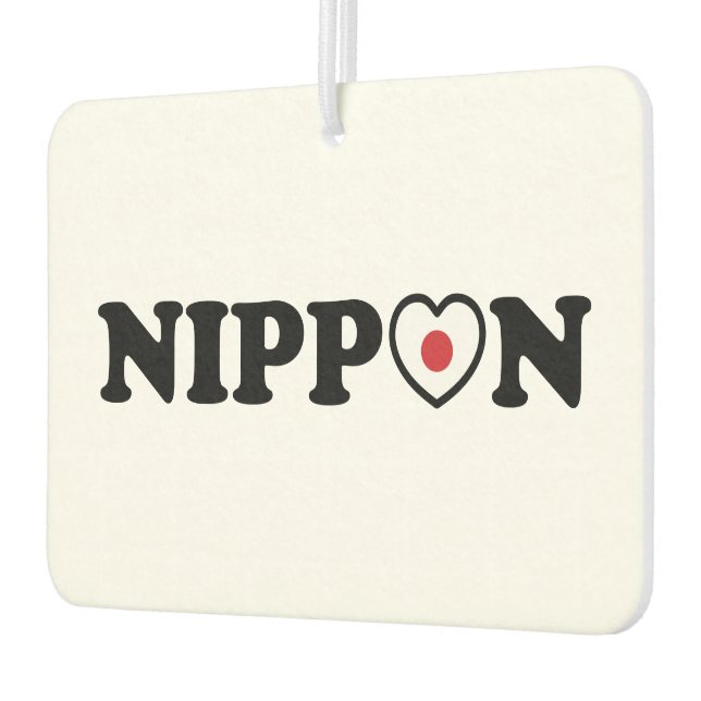 Nippon Love Heart Flag Car Air Freshener (Left)