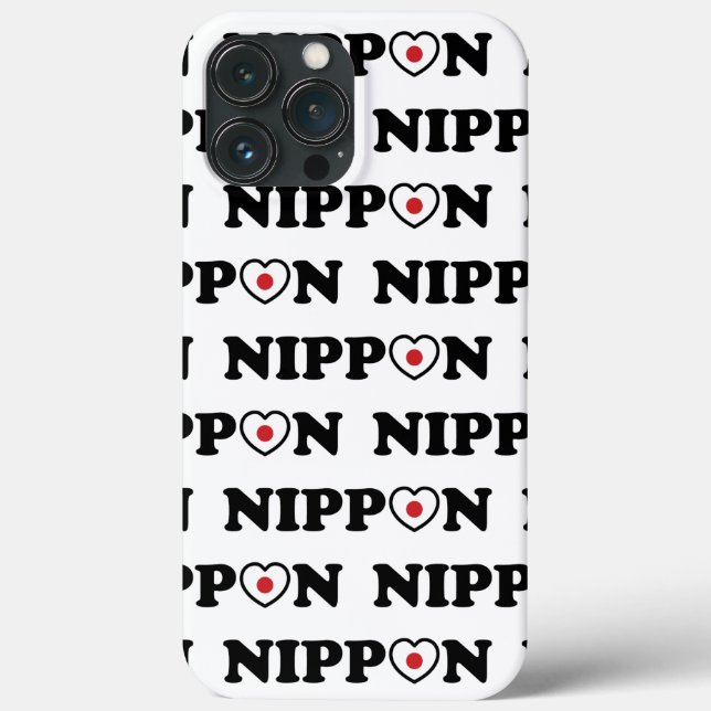 Nippon Love Heart Flag Case-Mate iPhone Case (Back)