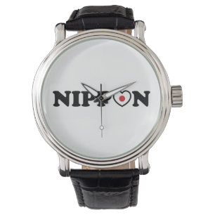 Nippon Love Heart Flag Watch