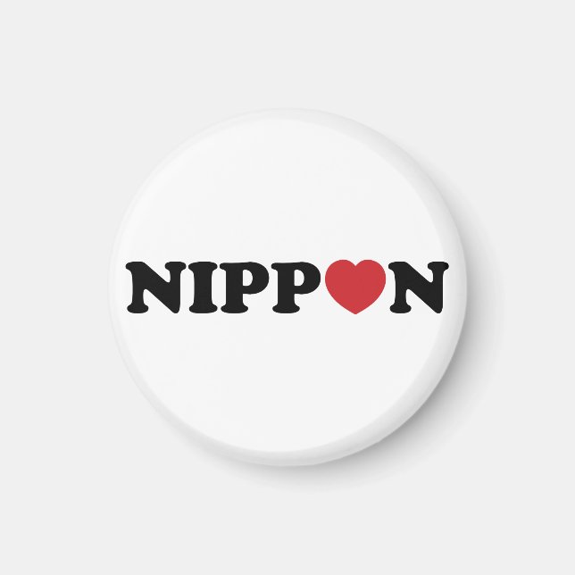 Nippon Love Heart Magnet (Front)
